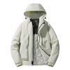 Marca de Moda Otoño e Invierno Estilo Americano Retro Color Sólido Chaqueta con Capucha Ropa para Mujer de Seda de Hielo Gruesa Acolchada de Algodón Cálida Chaqueta Acolchada de Algodón para Pareja Clip