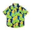 Camisas Florales de Comercio Exterior Transfronterizo, Manga Corta, Unisex, Estilo Pareja, Estilo Vacaciones en la Playa, Festival Songkran, Camisas Tailandesas, Chaquetas