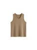 Top Interior de Punto sin Mangas con Cuello en U para Mujer Tallas Grandes, Chaleco Versátil Estilo Otoño 2026 para Mujeres Tallas Grandes 23167