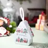 Haobei Suprimentos para Decoração de Natal Caixa de Doces Desenho Animado Criativo Caixa Decorativa de Folha de Flandres Caixa de Presente de Natal