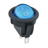 Interruptor Rocker Kcd1 Tampa Transparente Superior Redondo Inferior Azul 2 Pinos 2 Velocidades Formato de Navio Cqc Segurança