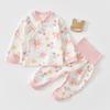 Ropa de Otoño Antibacteriana 7A para Bebé, Conjunto de Ropa de Otoño para Bebé, Pantalones de Cintura Alta que Protegen el Vientre, Conjunto de Ropa Interior Anti-Frío para Niños