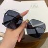 21 Novos Óculos de Sol Modernos com Armação Grande Óculos de Sol da Moda Coreana Óculos de Celebridade da Internet Óculos Decorativos Fotográficos Personalizados ins Óculos gm
