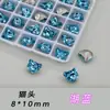 Peça de Reposição K9 Alta Qualidade Cabeça de Gato 8*10mm Multifacetada Fundo Pontiagudo Formato Especial Lote Grande de Ornamentos de Diamante Brilhantes Diamantes para Nail Art DIY