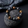 Pulsera de piedra ojo de tigre piedra volcánica para hombre pulsera de tendencia de moda transfronteriza para mujer joyería de cuentas de alta calidad para combinar con todo al por mayor