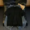 Camisa Polo Casual Masculina com Textura Tricotada Estilo Americano, Manga Curta, Caimento Solto, Cor Sólida, Primavera e Verão