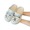 Decoraciones para Zapatos DIY para Zuecos de Suela Gruesa, Frescas y Transpirables para Verano, Secado Rápido, Aumentan la Altura, Sandalias de Playa Creativas con Lazo