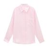 Love and Nancy Treze Linhas Minimalista Verão Estilo Coreano Proteção Solar Preguiçosa Versátil Verão Dopamina Camisa de Linho 21884