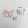 Sereia Barroca Gradiente Arco-Íris Creme Mini Borboleta Cola em Creme Buraco Sapatos Acessórios DIY Feitos à Mão Venda por Atacado
