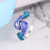 Anillo de la suerte de Piscis Koi para mujer, estilo étnico vintage, venta al por mayor, 2024