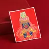 Thangka Pintado a Mano con Arena Gruesa Dorada Personalizado Ocho Santos Patronos Molino de Rodillos Carnero Wuye Tara Verde Original