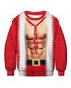 Suéter de pareja con estampado divertido de impresión digital 3D de Navidad de Amazon 2023, suéter de cuello redondo, suministro de comercio exterior