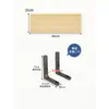 Estante de almacenamiento de pared Soporte de pared Soporte de partición para colgar en la pared Estantería colgante de tablero en capas Estante de tablero de madera