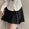 Camisa de Uniforme JK Original Genuina Primavera y Otoño Nueva Camisa Básica Top Corto Plisado de Órgano