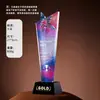 Trofeo de Cristal Personalizado con Grabado de Color Creativo para Reunión Anual, Concurso de Empleado Destacado y Conmemoración de Evento