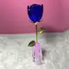 Regalo de San Valentín Adornos de Rosa de Cristal para Novia y Esposa Artesanías Románticas de Cristal Regalo de Cumpleaños