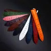Accesorios para Reloj Correa de Reloj de Cuero Genuino Impermeable Hebilla de Pin Patrón de Bambú Correa de Reloj Delgada Cadena de Reloj de Cuero Colorida Disponible en Múltiples Colores