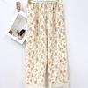 Pantalones de Pijama de Encaje Sauer de Verano para Mujer, Holgados, de Dibujos Animados, Lindos, para Andar por Casa, Moda, Combinan con Todo