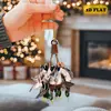 Caza de Patos Nuevo Producto Transfronterizo Acrílico Colgante Plano para Coche Llavero Decoración Decoración del Hogar Regalo