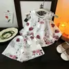 Ropa de Verano Estilo Nacional para Niñas Tirantes Finos Conjunto Hanfu Infantil Nuevo Estilo 2026 Ropa Exterior de Dos Piezas para Bebé Niña