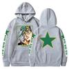 Moda nova 2023 JOJO's Bizarre Adventure suéter com capuz estiloso top esportivo estampado de outono