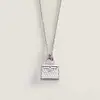 Collar de Acero Titanio de Alto Gama Bañado en Oro, Estilo Nuevo con Forma de Bolso para Mujer con Letra H, Colgante de Lujo Ligero, Cadena para Clavícula que No se Desvanece
