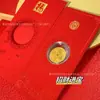 Adesivos de Celular de Ouro Puro 999 para Riqueza Imediata, Envelopes Vermelhos, Princesa Por Favor Traga Riqueza, Ímãs de Geladeira Cartão do Ano do Tesouro Dourado