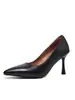 Zapatos de Salón Simples de Punta Fina para Primavera y Otoño, Zapatos de Boca Baja, Tacones Altos Delgados, Tallas Grandes 40-45, Zapatos Amazon