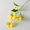 Flores Artificiais com 6 Cabeças de Flores Borboleta, Arranjos Florais para Decoração de Casamento e Hotel, Flores Artificiais Transfronteiriças, Peônias, Girassóis