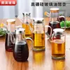 Botella Gruesa de Vidrio de Borosilicato Alto para Aceite y Vinagre con Escala, Olla de Almacenamiento de Aceite, Anti-Goteo, Hermética, Olla de Aceite para el Hogar en la Cocina