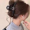 Pinza de Agarre de Lazo para Mujer 2025 Nuevo Todo Fósforo Gama Alta Primavera y Verano Clip de Tiburón Chocolate Pinza de Disco para el Cabello