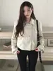 Coreano Ins Otoño Nuevas Llegadas Estilo Coreano Sentido del Diseño Casual Corta Doble Botonadura Solapa Cortavientos Chaqueta Ropa de Abrigo