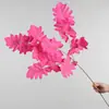 Buquê de flores artificiais com folhas de taro para casamentos, arranjo floral de folha de pomelo para decoração de casamento, arranjo de flores para corredor de hotel, arranjo de plantas verdes para vendas transfronteiriças