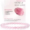 Pulsera de Cristal Obsidiana Rosa Morada Pulsera de Ágata Turquesa Africana Ágata Roja Natural Más Vendida en Amazon