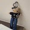 Bolsa Colgante Hello Kitty Piernas Largas Fragancia Ligera Muñeca de Peluche Dibujos Animados Lindo Llavero de Corazón Colgante de Regalo