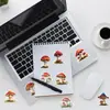 50 Lindos Pegatinas de Graffiti de Hongos en Acuarela Pegatinas Creativas de Comida Pegatinas Decorativas Impermeables para Maletas y Computadoras