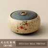 Bote de té cerámico vintage estilo chino, tarro de almacenamiento de té, tarro sellado, a prueba de humedad, adorno exquisito de alta gama para té Pu'er, negro y verde