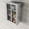 Gabinete de Parede para Banheiro em Aço Inoxidável Armário de Cozinha de Parede Armário de Armazenamento 304 Gabinete Lateral para Varanda Gabinete Lateral