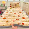 Colchón de terciopelo de burbujas engrosado, especial para dormitorios estudiantiles, colchón de felpa de imitación de conejo, cálido y acolchado con algodón
