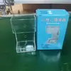 Anel de alimentação de alta transparência em acrílico alimentador de aquário flutuante fixo alimentador de peixe anel de alimentação tubo de alimentação