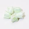 Colgante de color sólido plateado con cuentas de orquídea lirio luminoso cadena para teléfono móvil cuentas sueltas con agujero recto material decorativo accesorios para joyería DIY