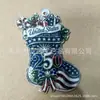 Adorno Navideño de Producto Nuevo Transfronterizo Aniversario 250 Decoración Navideña Colgante Artesanal de Acrílico