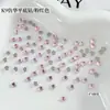 Pedras de strass para nail art K9 rosa claro de fundo chato, pedras de strass mini rosa irregulares brilhantes imitação Swarovski para decoração de unhas