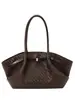 Bolso Tote Textura Tejida Retro Coreana Temperamento Mujer Otoño Temprano 2025 Gran Capacidad Casual Viaje Diario Bolso de Hombro Único