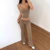 Di Yun Ropa Deportiva Europea y Americana Spice Girls Dos Camisolas Pantalones de Pierna Ancha Ligeramente Picantes Traje Ropa para Mujer Primavera/Verano 2025 Amazon