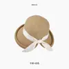 Elegante Sombrero de Pescador con Lazo Grande Estilo Francés para Mujer, Sombrero de Sol para Vacaciones en la Playa de Verano, Sombrero de Pescador de Moda