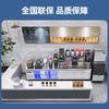 Tienda de Té con Leche Barra de Agua Mesa de Trabajo Comercial de Acero Inoxidable Mesa de Trabajo con Gabinete Integrado Fabricante Venta al por Mayor Supermercado Comercial