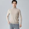 Suéter de Cachemira Orth-Made para Hombre Otoño e Invierno Nuevo Medio Cuello Alto Holgado Casual Mediana Edad Cachemira Pura Suéter Base