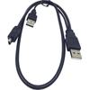 Mini USB dois em um para USB 2.0 com fonte de alimentação auxiliar conectada ao disco rígido móvel, linha de carregamento de dados USB de cabeça dupla