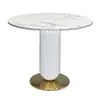 Mesa Redonda Pequeña de Madera Maciza para Oficina de Ventas, Mesa y Sillas de Negociación para Tienda 4S, Mesa de Comedor de Lujo Ligero, Mesa de Café de Mármol para Hotel T450